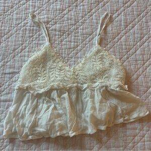 Ocean Drive White Ruffled Top